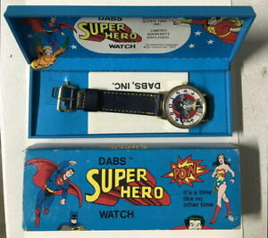 【送料無料】腕時計　バットマンメンズボックスヴィンテージbatman mens dabs amp; co wrist watch w box amp; instructions vintage 1977 dc working｜hokushin