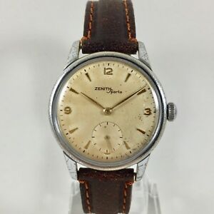 【送料無料】腕時計　オロロギオゼニススポルトアカリカマニュアルカルカッサクロマタフォンデッロアッチャイオorologio zenith sporto a carica manuale cal1266 cassa cromata fondello acciaio