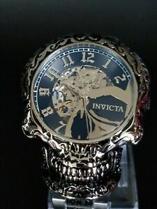 【貨物輸送無料】ウオッチ インビクタスカルアーティストバイカーゴスオートバイロッカースケルトン 腕時計-男女兼用腕時計