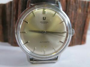 【送料無料】腕時計　ユニバーサルジュネーブミリメートルメンスイスカルマイクロローターラン1960s universal geneve 37mm men wristwatch swiss cal 21597 microrotor runs rp25