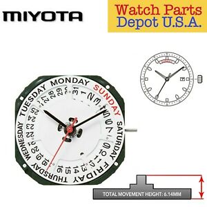 【送料無料】腕時計　オリジナルミヨタリーニュビッグカレンダーハイハンドoriginal miyota 2357, 11 12 ligne, 3 hands, date 3, big calendar 12 high hand