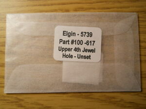 【送料無料】腕時計　ジュエルホールセットelgin 617 5739 watch replacement part 100 jewel hole upper 4th unset