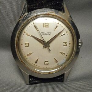 【貨物輸送無料】ウオッチ ヴィンテージメンズモバドスイスステンレススチールケースvintage mens wristwatch  movado swiss automatic mvt stainless steel case 3962 腕時計-男女兼用腕時計