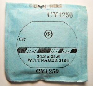 【送料無料】腕時計　クリスタルフィットウィットナウアーgs cy1250 replacement watch crystal 343 x 256 mm fits wittnauer 3104