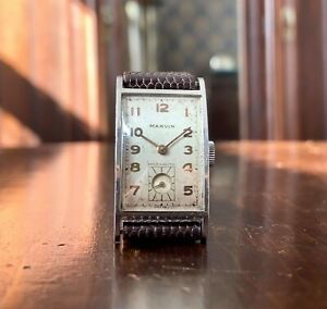 超美品 腕時計 アールデコボクセドマービンタンクウォッチステンレスケースカルムーブメントart Deco Boxed 1930s Marvin Tank Watch Stainless Case Cal 640 Movement Hokushin 最新コレックション Www Logisticegypt Com