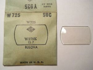 【送料無料】腕時計　クリスタルフィットブルバsuc w725 gs y925 py925 replacement watch crystal 279 x 157 mm fits bulova
