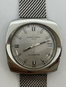 【送料無料】腕時計　ヴィンテージエテルナマティッチコンセプトステンレスカルvintage eterna matic 1000 concept 80 stainless automatic cal 1488k 155t