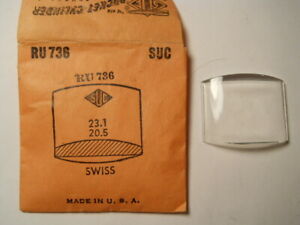 【送料無料】腕時計　クリスタルフィットsuc ru736 lucite replacement watch crystal 213 x 205 mm fits swiss