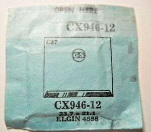 【送料無料】腕時計　クリスタルフィットgs cx94612 replacement watch crystal 237 x 211 mm fits elgin 4688
