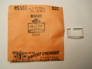 【送料無料】腕時計　クリスタルスターsuc rs132 gs x332 px332 replacement watch crystal 136 x 74 mm fits star