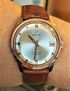 【送料無料】腕時計　ゲンツエニカースターオーシャンパールサービスgents 1970s gp enicar star ocean pearl automatic watch 24j ar 1145 serviced｜hokushin 58,839円