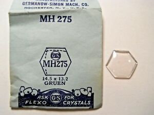 【送料無料】腕時計　クリスタルフィットgs mh275 pmh275 replacement watch crystal 145 x 132 mm fits gruen 532211