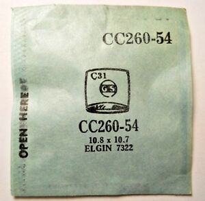 【送料無料】腕時計　シリンダークリスタルフィットgs cc26054 cylinder replacement watch crystal 108 x 107 mm fits elgin 7322