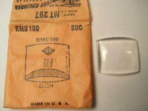 【送料無料】腕時計　クリスタルフィットsuc rmu100 gs cmt297 replacement watch crystal 222 x 203 fits elgin 3856 3862