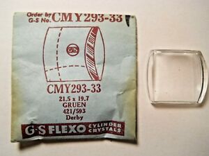 【送料無料】腕時計　ウォッチクリスタルフィットダービーgs cmy29333 suc rmw9332 watch crystal 215 x 197 mm fits gruen 421593 derby