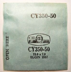 【送料無料】腕時計　シリンダークリスタルフィットgs cy35050 replacement watch cylinder crystal 150 x 79 mm fits elgin 1557