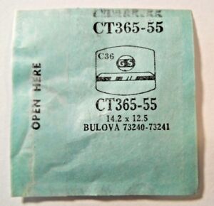 【送料無料】腕時計　クリスタルフィットブルバgs ct36555 replacement watch crystal 142 x 125 mm fits bulova 73240 73241