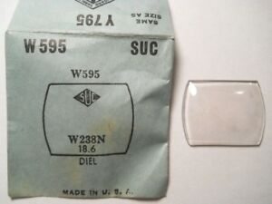 【送料無料】腕時計　クリスタルsuc w595 gs y795 py795 replacement watch crystal 238 x 186 mm fits diel