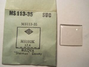 【送料無料】腕時計　クリスタルフィットブローバシャーマンデューイsuc ms11335 replacement watch crystal 192 x 174 mm fits bulova sherman dewey
