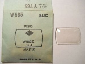 【送料無料】腕時計　クリスタルマスターsuc w565 gs y765 py765 replacement watch crystal 232 x 144 mm fits master