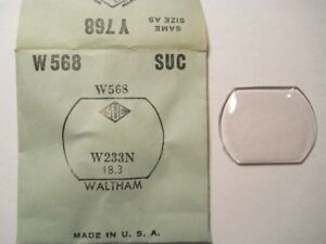 【送料無料】腕時計　クリスタルウォルサムフィットsuc w568 gs y768 py768 replacement watch crystal 233 x 183 mm fits waltham