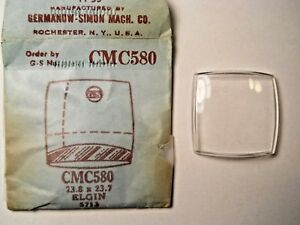 【送料無料】腕時計　クリスタルフィットgs cmc580 suc rmn219 replacement watch crystal 238 x 237 mm fits elgin 5713