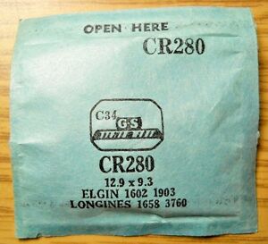 【送料無料】腕時計　ウォッチクリスタルフィットロンジンgs cr280 suc rc10019t watch crystal 129 x 93 mm fits elgin 1602 longines 3760