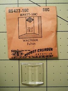 【送料無料】腕時計　クリスタルウォルサムフルトンsuc rs47710c replacement watch crystal 204 x 183 mm fits waltham fulton
