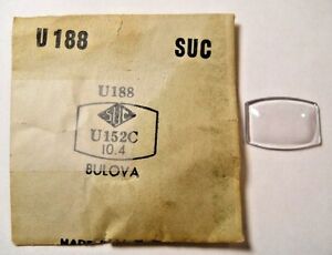 【送料無料】腕時計　クリスタルフィットブローバエルギンsuc u188 ru188 replacement watch crystal 152 x 104 mm fits bulova elgin t392