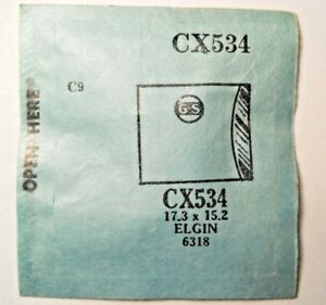 【送料無料】腕時計　クリスタルフィットgs cx534 suc rs32710 replacement watch crystal 173 x 152 mm fits elgin 6318