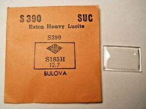 【送料無料】腕時計　クリスタルブローバエルギンsuc s390 gs x590 replacement watch crystal 185 x 127 mm fits bulova elgin