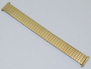 【送料無料】腕時計　ゴールドトーンエンドキャップステンレスストレッチヴィンテージspeidel vintage made in usa goldtone rgp endscaps amp; stainless stretch 1619mm