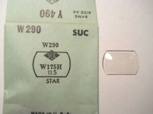 【送料無料】腕時計　クリスタルスターsuc w290 gs y490 domed replacement watch crystal 175 x 115 mm fits star