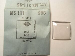 【送料無料】腕時計　クリスタルsuc ms111 gs mx31135 replacement watch crystal 186 x 176 fits swiss idwc