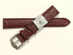 【送料無料】腕時計　ブレスレットストラップモントルロシェクワールブップルボルドーc98 bracelet strap montre rochet cuir buffle bordeaux 18 mm largeur neuf 29?