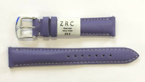 【送料無料】腕時計　ブレスレットストラップモントルヴァシェットバイオレット??c35 neuf bracelet strap montre zrc cuir vachette violet 16 mm largeur neuf 29?