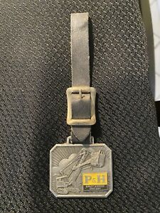 【送料無料】腕時計　ヴィンテージウォッチフォブレザーストラップvintage p amp; h watch fob w leather strap