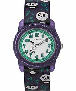 【送料無料】腕時計　キッズタイムマシンパンダタイムティーチャーtimex tw7c77000, kids time machines elastic watch, panda, time teacher