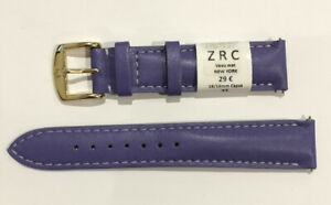 【送料無料】腕時計　ブレスレットストラップモントルヴァシェットバイオレット?c20 bracelet strap montre zrc cuir vachette violet 18 mm largeur neuf 29?