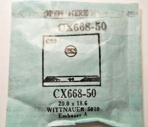 【送料無料】腕時計　クリスタルフィットウィットナウアーgs cx66850 replacenent watch crystal 200 x 186 fit wittnauer 5010 embassy a
