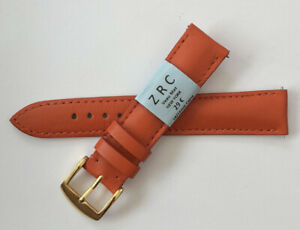 【送料無料】腕時計　ブレスレットストラップモントルロシェクワールヴァシェットオレンジ?c56 bracelet strap montre rochet cuir vachette orange 18 mm largeur neuf 29?