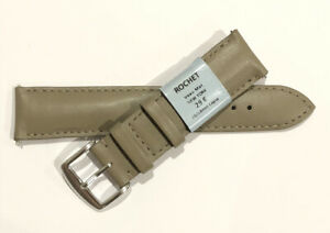 【送料無料】腕時計　ブレスレットストラップモントルロシェクワールヴァシェトープ??c85 bracelet strap montre rochet cuir vachette taupe 20 mm largeur neuf 29?