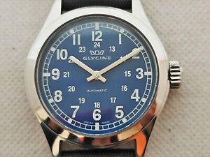 【貨物輸送無料】ウオッチ オロロジオグリシンイングラセルオートマチックアッチャイオウオモorologio glycine incursore automatico acciaio uomo 100 mt ref 3821