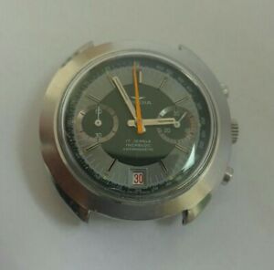 【貨物輸送無料】ウオッチ クロノグラフヴァルジュースイスマニュアルウォッチdugena chronograph valjoux 7734 swiss manual watch 39 粍