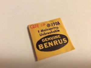 【送料無料】腕時計　ベンラスムーブメントメインスプリングbenrus gr 2d as 1906 watch movement mainspring