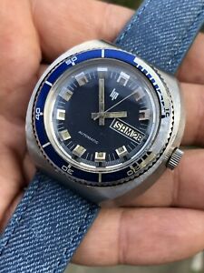 【貨物輸送無料】ウオッチ ヴィンテージリップメンズダイバーウォッチスチールデュロマvintage lip automatic mens diver watch all steel duromat 40粍