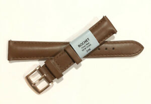 【送料無料】腕時計　ブレスレットストラップモントルロシェクワールヴァシェマロン??c76 bracelet strap montre rochet cuir vachette marron 16 mm largeur neuf 29?
