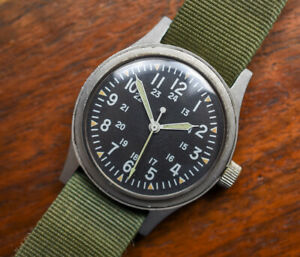 【送料無料】腕時計 ビンテージベンラスベトナムvintage benrus milw 46374a usa gi issued military watch vietnam war era 1973