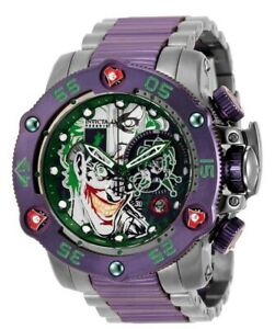 【送料無料】腕時計　インビクタコミックスジョーカーグリーンパープルウォッチinvicta 525mm dc comics joker green purple watch｜hokushin