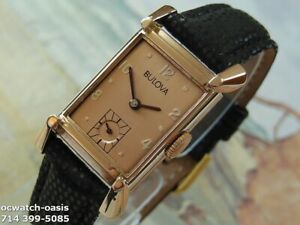 【送料無料】腕時計 ヴィンテージブローバベルラグローズゴールドサービス1936 vintage bulova, bell lugs, rose gold filled, serviced amp; warranty